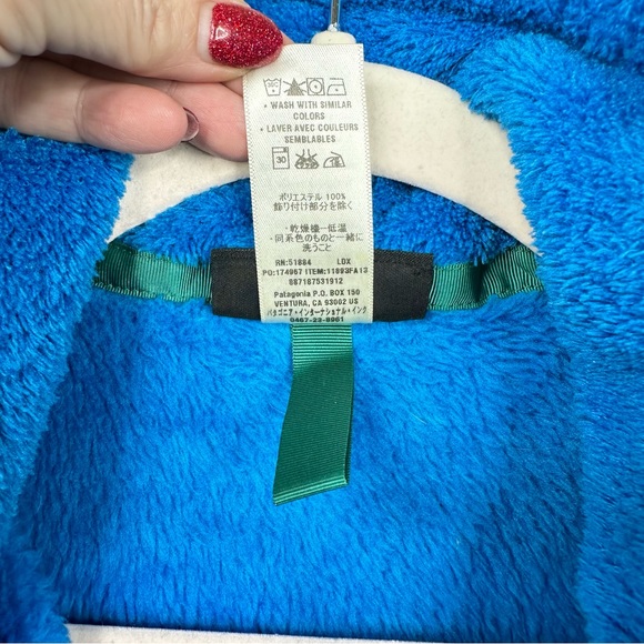 Patagonia Re-Tool Snap-T Pullover Jacket Fleece Larimar Blue Green Medium - Picture 10 of 13